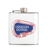 Verdon Gorge France Rock Climbing Karabiner Heupfles (Voorkant)