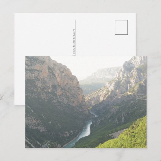 Verdon Gorge, Frankrijk Feestdagenkaart (Voorkant / Achterkant)