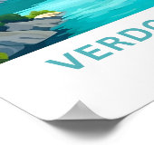 Verdon Gorge Frankrijk Reisprint Poster (Hoek)