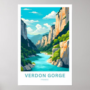 Verdon Gorge Frankrijk Reisprint Poster