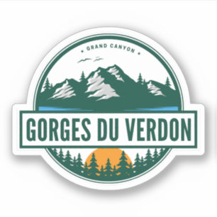 Verdon Gorge - les Gorges du Verdon trip motobike Sticker