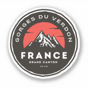 Verdon Gorge - les Gorges du Verdon trip motobike Sticker