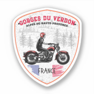 Verdon Gorge - les Gorges du Verdon trip motobike Sticker
