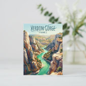 Verdon-kloof Frankrijk Briefkaart (Staand voorkant)
