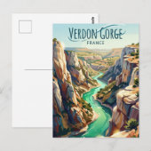 Verdon-kloof Frankrijk Briefkaart (Voorkant / Achterkant)