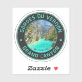 Verdon kloof - les Gorges du Verdon reis Sticker (Vel)