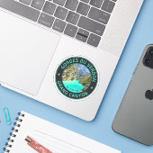 Verdon kloof - les Gorges du Verdon reis Sticker (Laptop met iPhone)