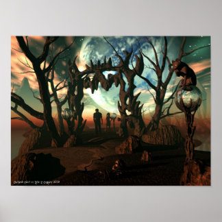 Verdonkerder pad naar licht poster