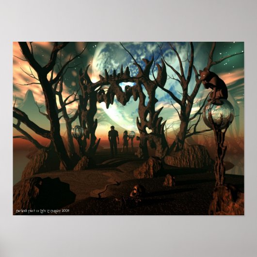 Verdonkerder pad naar licht poster (Voorkant)