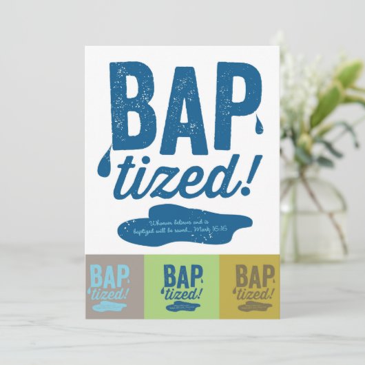 Verdoofd! Uitnodigingen (Staand voorkant)