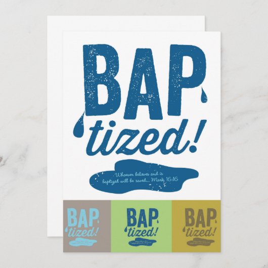 Verdoofd! Uitnodigingen (Voorkant / Achterkant)