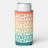 Verdoofde Verliefde Typografie Retro Gradiënt Seltzer Blikjeskoeler (Seltzer Voorkant)