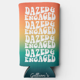 Verdoofde Verliefde Typografie Retro Gradiënt Seltzer Blikjeskoeler