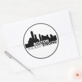 Verdorven sterk ronde sticker (Envelop)