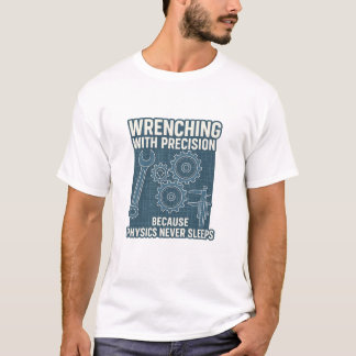 Verdoving met precisie omdat natuurkunde nooit hee t-shirt