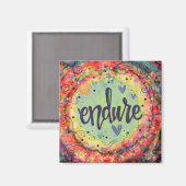 Verdraag Kleurrijke Inspirerend Trendy Motivating Magneet (Voorkant / Achterkant)