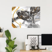 Verdraaid Abstract Poster (Thuiskantoor)