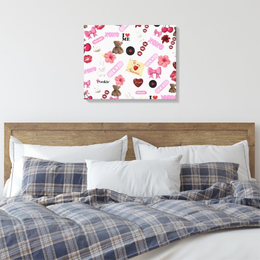 Verdraaid Canvas Afdruk (Insitu (Slaapkamer))