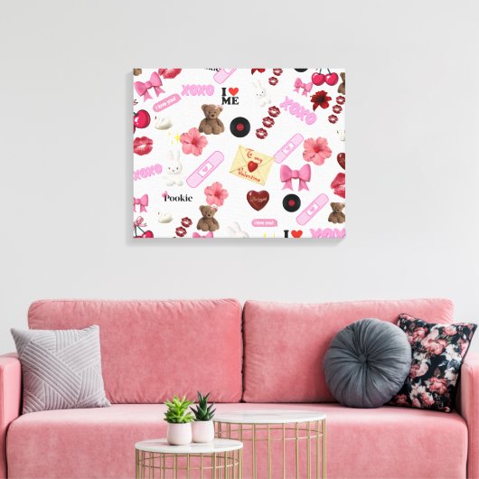 Verdraaid Canvas Afdruk (Insitu (Woonkamer))