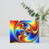 Verdraaid - Fractal Briefkaart (Staand voorkant)