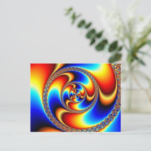 Verdraaid - Fractal Briefkaart (Staand voorkant)