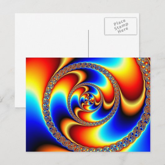 Verdraaid - Fractal Briefkaart (Voorkant / Achterkant)