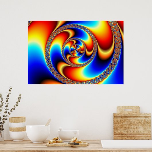 Verdraaid - Fractal Poster (Keuken)