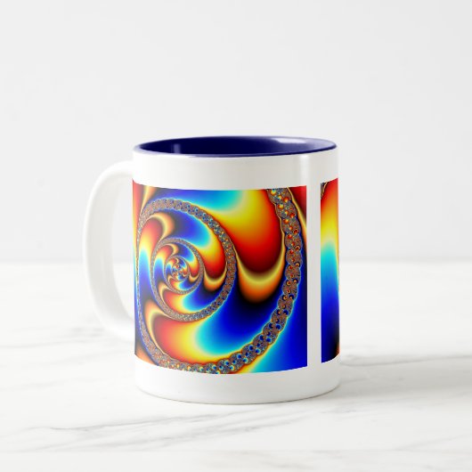Verdraaid - Fractale Mok (Voorkant links)