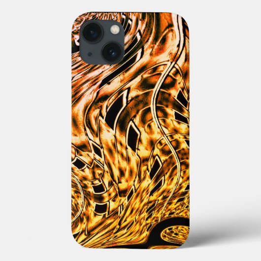Verdraaid met een lichtschaduw van koraal tot goud Case-Mate iPhone case (Achterkant)