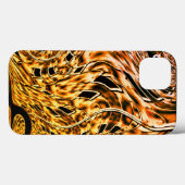 Verdraaid met een lichtschaduw van koraal tot goud Case-Mate iPhone case (Achterkant (horizontaal))