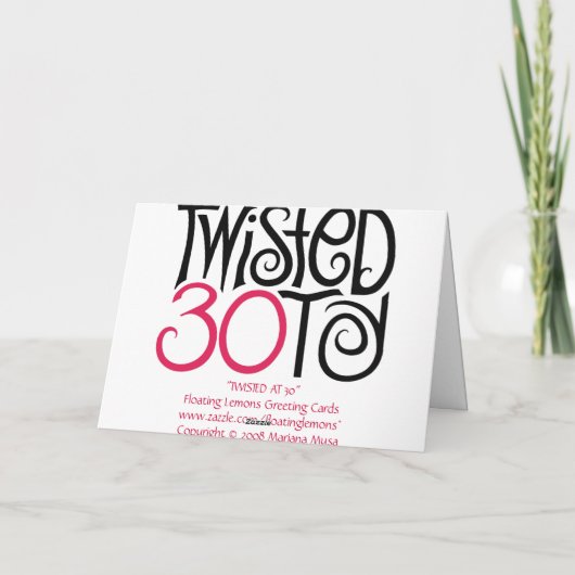 Verdraaid op 30 Kaart (Achterkant)