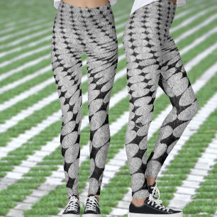 Verdraaid patroon van cirkels en diamanten leggings