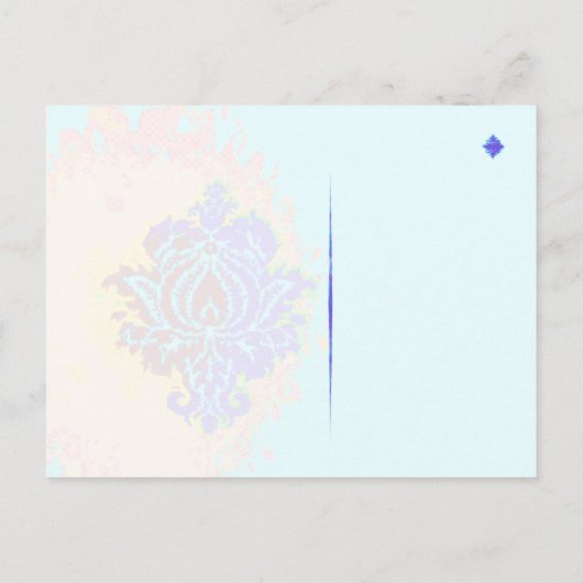 Verdraaid scherm met rand Briefkaart (Achterkant)