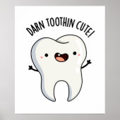 Verdraaid Tooth-in Leuke Grappige Tooth Pun Poster (Voorkant)