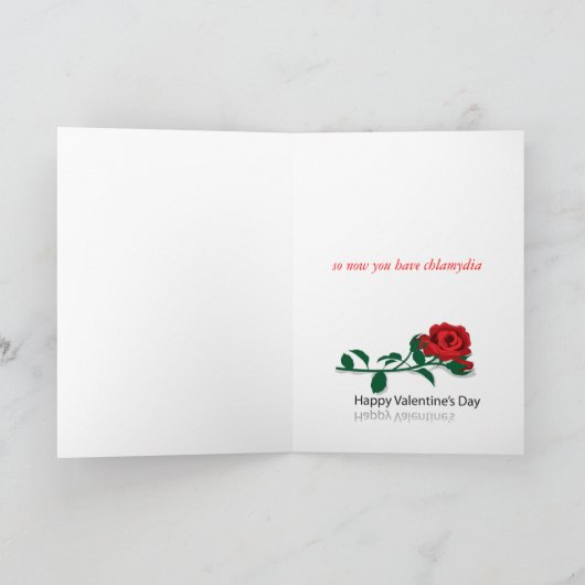 Verdraaid Valentijn Feestdagen Kaart (Binnen)