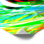 verdraaide abstractie poster (Hoek)