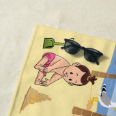 Verdraaide Beachy Strandlaken (In situ)