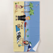 Verdraaide Beachy Strandlaken (Voorkant)