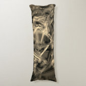 Verdraaide beige vierkanten, gekleurd met 'borstel lichaamskussen (Voorkant Verticaal)