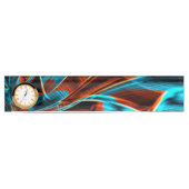 Verdraaide blauw en rood verbrand met groeven naambordje (Voorkant)