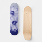 verdraaide blauwe bladen persoonlijk skateboard (Voorkant)