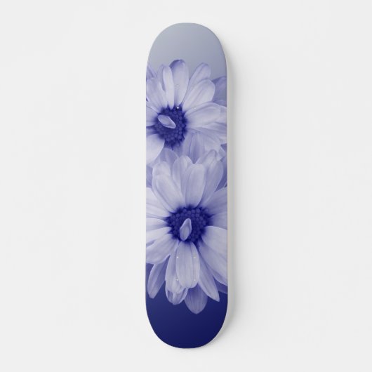 verdraaide blauwe bladen persoonlijk skateboard (Voorkant)