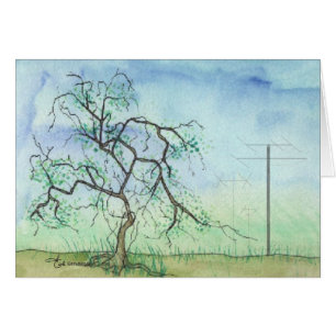 Verdraaide boom met 3 Antennes