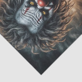 Verdraaide Carnaval Clown | donker ontkoppelingspa Tissuepapier (Detail)