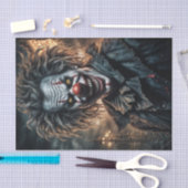 Verdraaide Carnaval Clown | donker ontkoppelingspa Tissuepapier (Craft)
