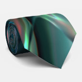 Verdraaide curven in donkere schoppen tot zonlicht stropdas (Opgerold)