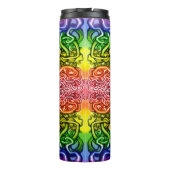 Verdraaide dubbele regenboog thermosbeker (Achterkant)