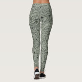 Verdraaide en Verdraaide Kunst van de Topografie i Leggings (Achterkant)
