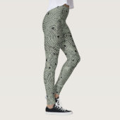 Verdraaide en Verdraaide Kunst van de Topografie i Leggings (Rechts)