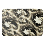 Verdraaide fractale verhouding van lichtbeige stro badmat (Voorkant)